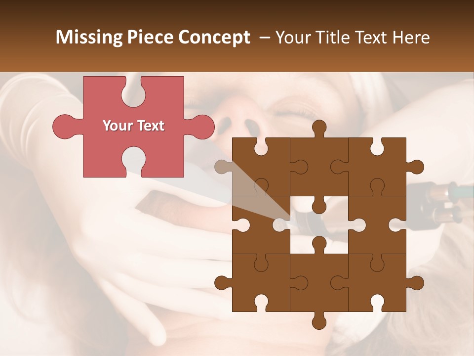 A Woman Getting A Botula Injection From A Doctor PowerPoint Template