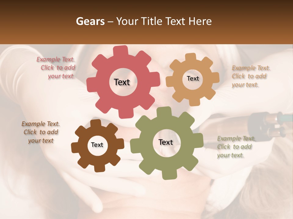 A Woman Getting A Botula Injection From A Doctor PowerPoint Template