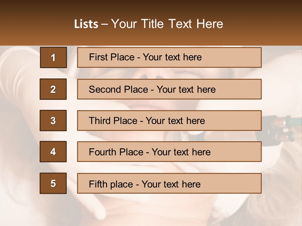 A Woman Getting A Botula Injection From A Doctor PowerPoint Template