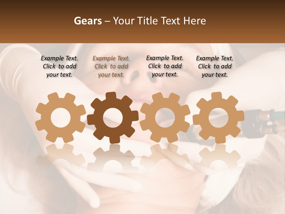 A Woman Getting A Botula Injection From A Doctor PowerPoint Template