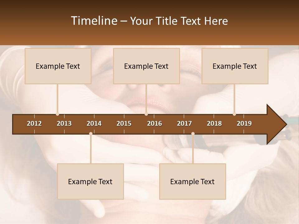 A Woman Getting A Botula Injection From A Doctor PowerPoint Template