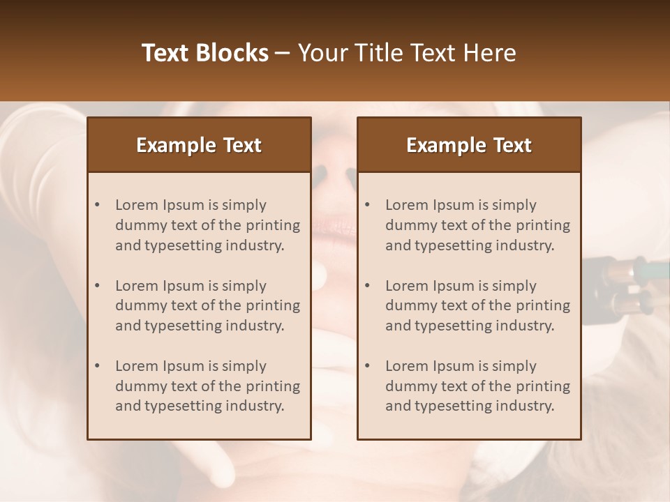 A Woman Getting A Botula Injection From A Doctor PowerPoint Template