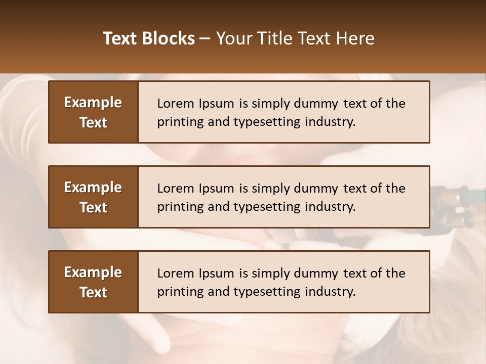 A Woman Getting A Botula Injection From A Doctor PowerPoint Template