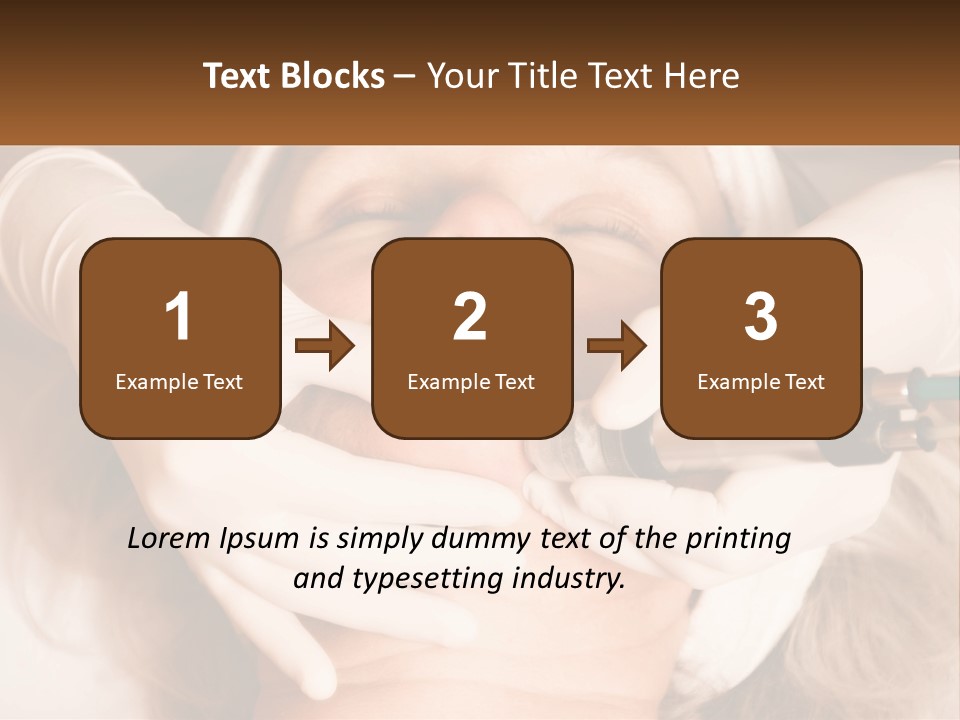 A Woman Getting A Botula Injection From A Doctor PowerPoint Template
