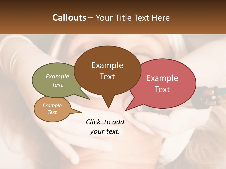 A Woman Getting A Botula Injection From A Doctor PowerPoint Template
