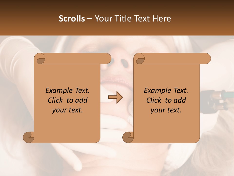 A Woman Getting A Botula Injection From A Doctor PowerPoint Template