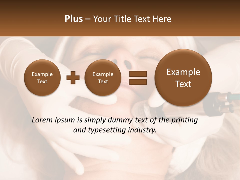 A Woman Getting A Botula Injection From A Doctor PowerPoint Template