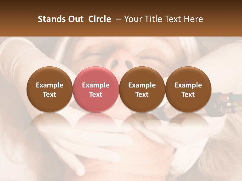 A Woman Getting A Botula Injection From A Doctor PowerPoint Template