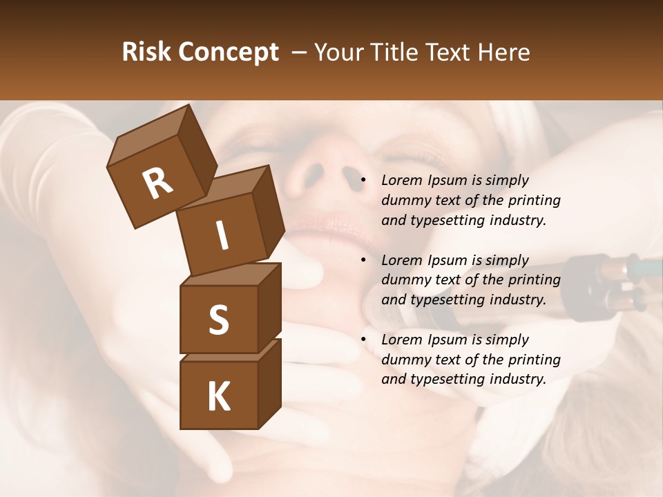 A Woman Getting A Botula Injection From A Doctor PowerPoint Template