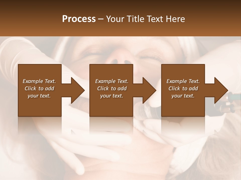 A Woman Getting A Botula Injection From A Doctor PowerPoint Template