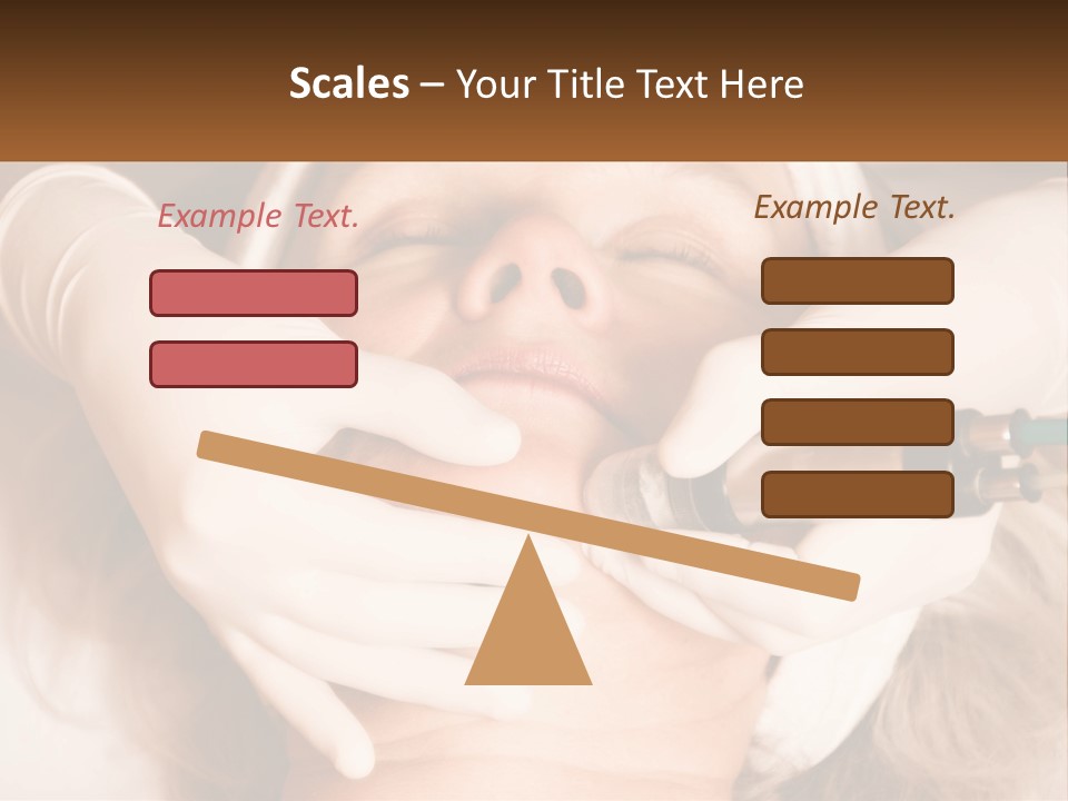 A Woman Getting A Botula Injection From A Doctor PowerPoint Template