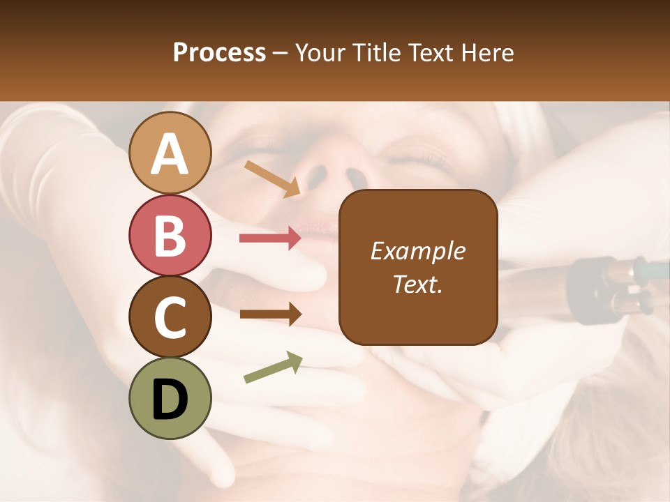 A Woman Getting A Botula Injection From A Doctor PowerPoint Template