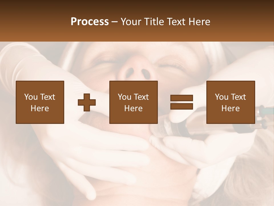 A Woman Getting A Botula Injection From A Doctor PowerPoint Template