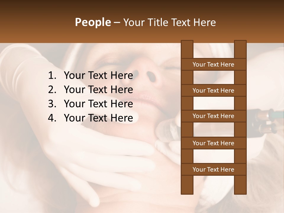 A Woman Getting A Botula Injection From A Doctor PowerPoint Template