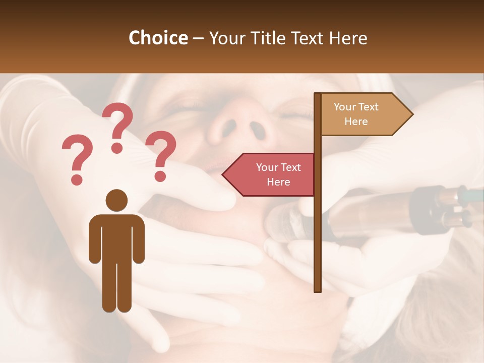 A Woman Getting A Botula Injection From A Doctor PowerPoint Template