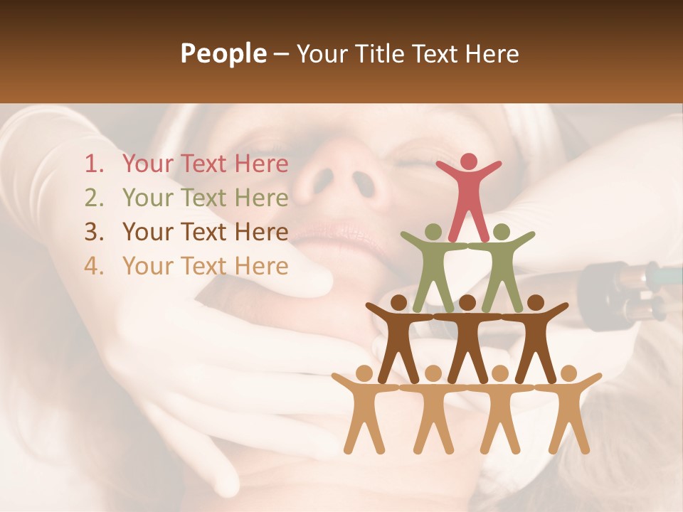 A Woman Getting A Botula Injection From A Doctor PowerPoint Template