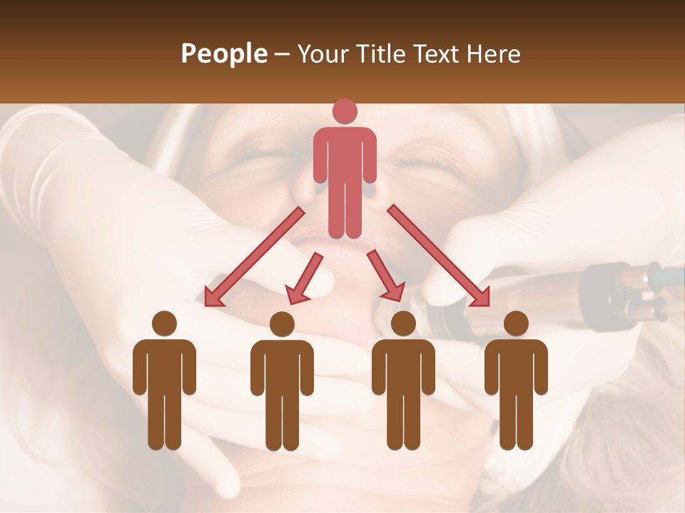 A Woman Getting A Botula Injection From A Doctor PowerPoint Template