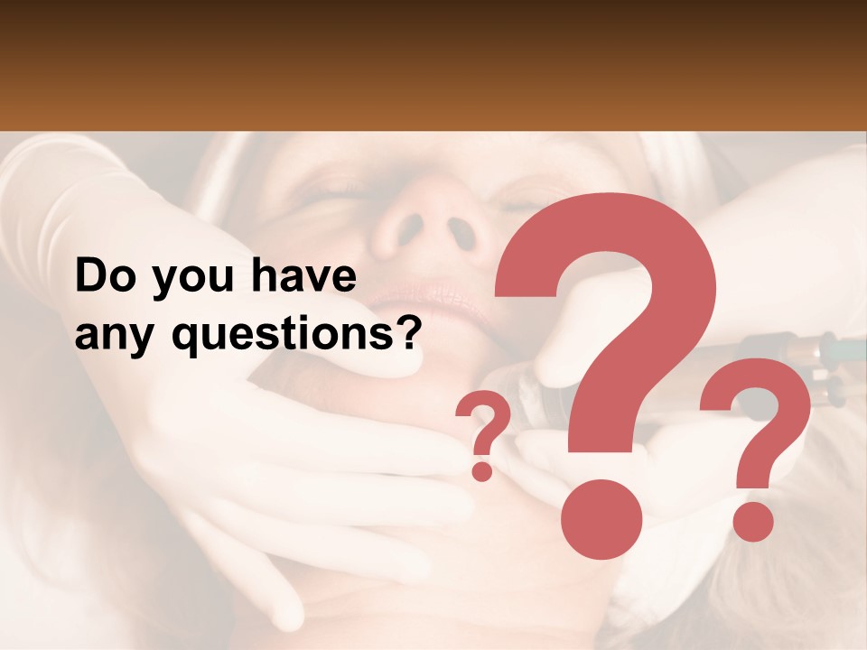 A Woman Getting A Botula Injection From A Doctor PowerPoint Template