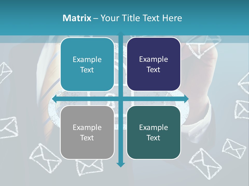 A Man In A Suit Is Drawing A Cloud With A Lock On It PowerPoint Template