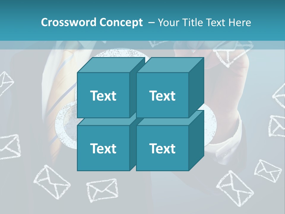 A Man In A Suit Is Drawing A Cloud With A Lock On It PowerPoint Template