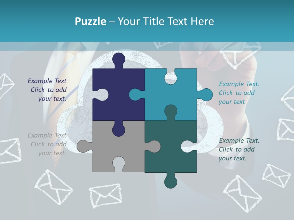 A Man In A Suit Is Drawing A Cloud With A Lock On It PowerPoint Template