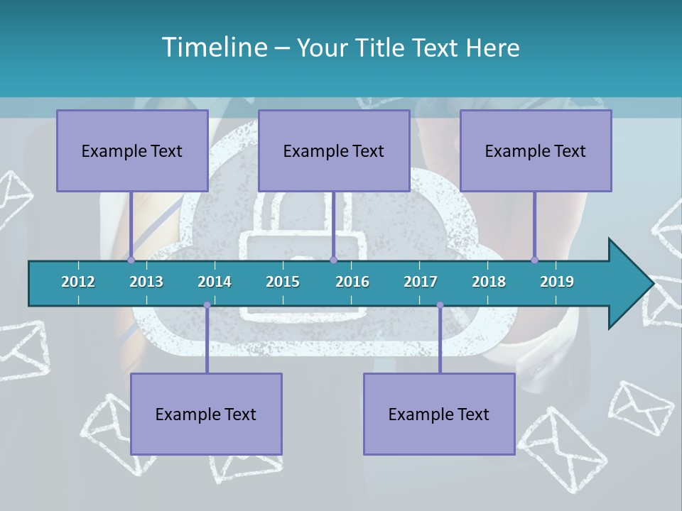 A Man In A Suit Is Drawing A Cloud With A Lock On It PowerPoint Template