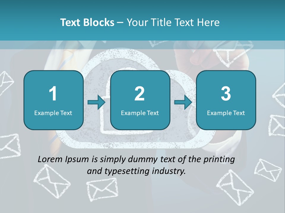 A Man In A Suit Is Drawing A Cloud With A Lock On It PowerPoint Template