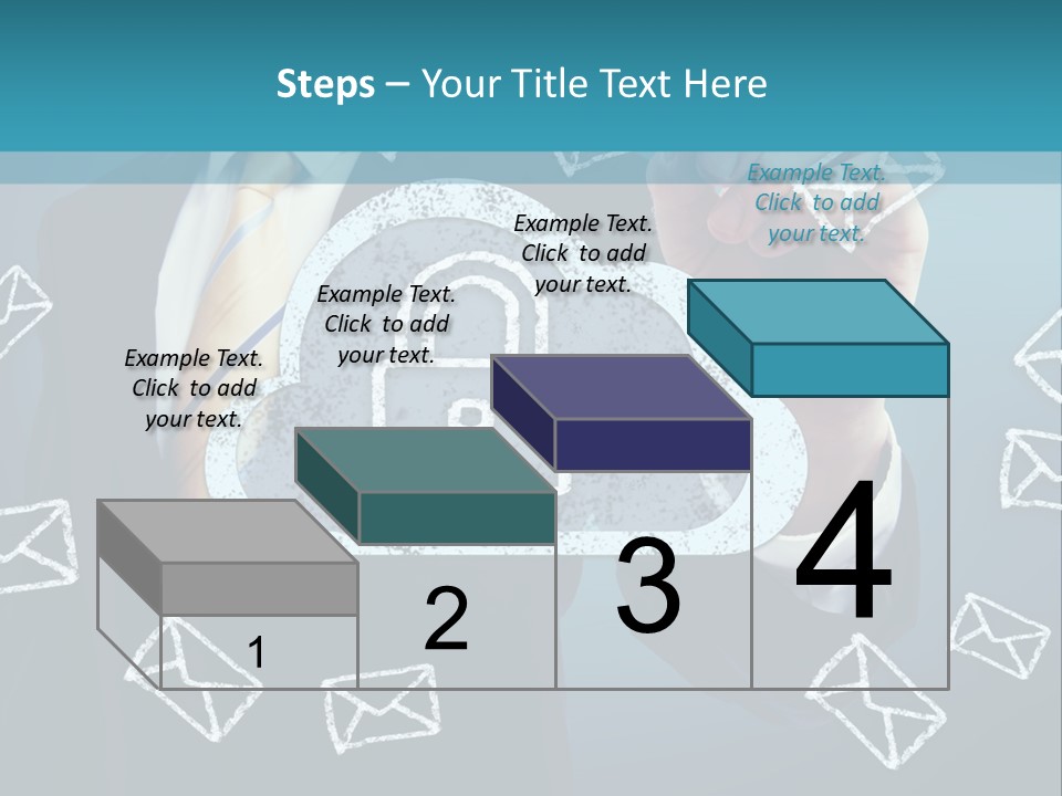 A Man In A Suit Is Drawing A Cloud With A Lock On It PowerPoint Template