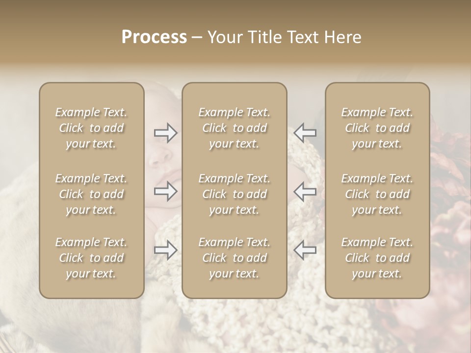 A Baby Is Sleeping On A Blanket With Flowers PowerPoint Template