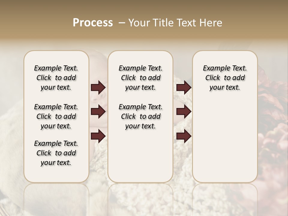 A Baby Is Sleeping On A Blanket With Flowers PowerPoint Template