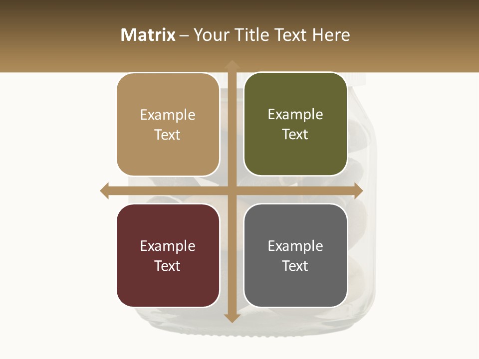 A Jar Filled With Lots Of Rocks On Top Of A Table PowerPoint Template