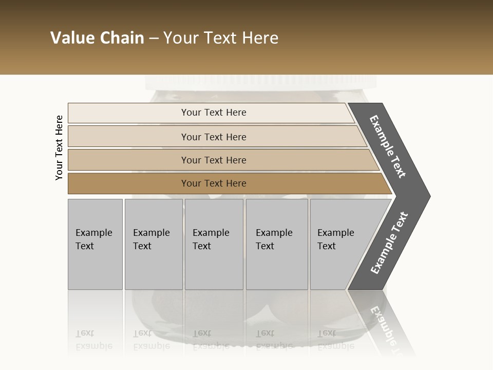 A Jar Filled With Lots Of Rocks On Top Of A Table PowerPoint Template