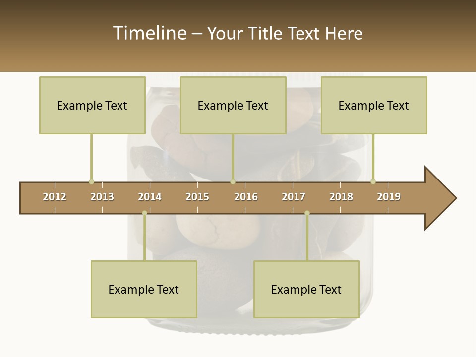 A Jar Filled With Lots Of Rocks On Top Of A Table PowerPoint Template