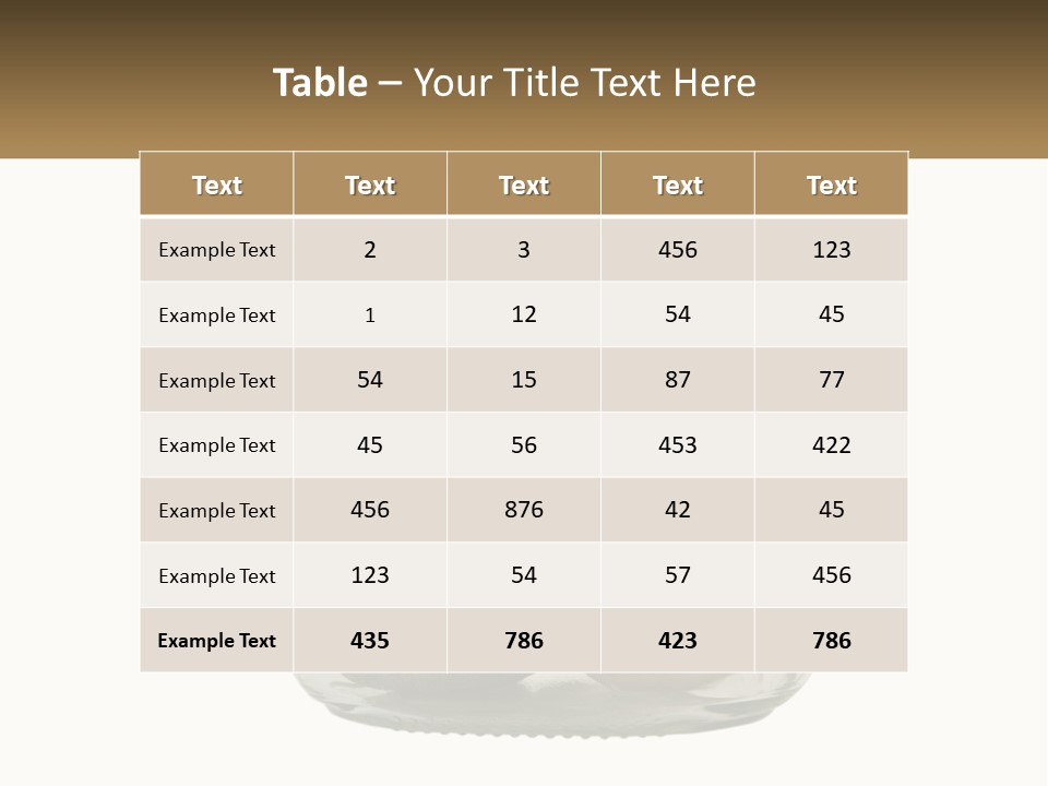 A Jar Filled With Lots Of Rocks On Top Of A Table PowerPoint Template
