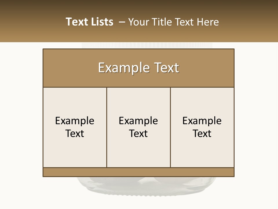 A Jar Filled With Lots Of Rocks On Top Of A Table PowerPoint Template