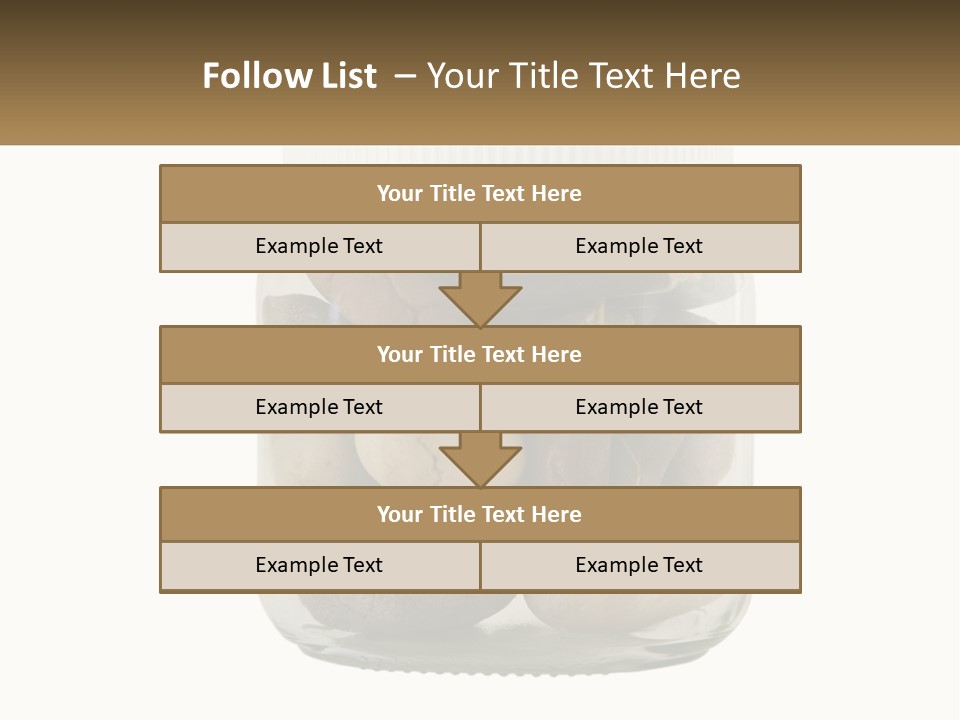 A Jar Filled With Lots Of Rocks On Top Of A Table PowerPoint Template