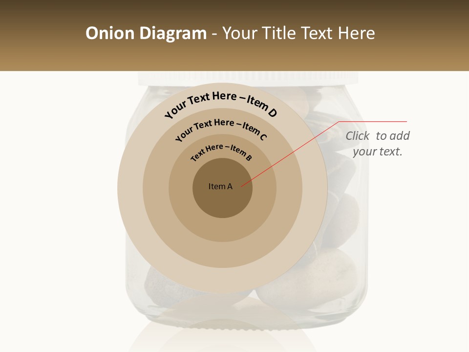 A Jar Filled With Lots Of Rocks On Top Of A Table PowerPoint Template