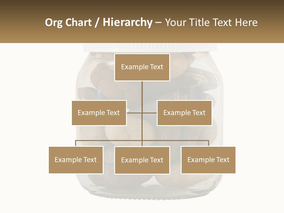 A Jar Filled With Lots Of Rocks On Top Of A Table PowerPoint Template