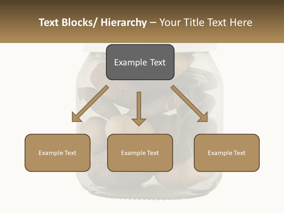 A Jar Filled With Lots Of Rocks On Top Of A Table PowerPoint Template