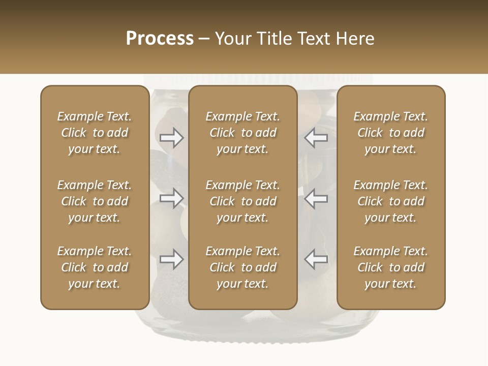 A Jar Filled With Lots Of Rocks On Top Of A Table PowerPoint Template