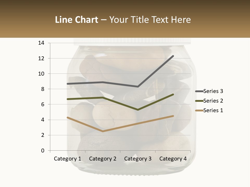 A Jar Filled With Lots Of Rocks On Top Of A Table PowerPoint Template