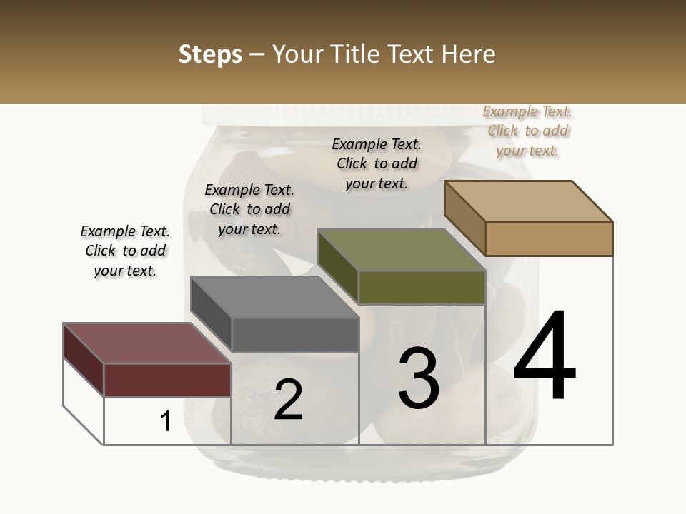 A Jar Filled With Lots Of Rocks On Top Of A Table PowerPoint Template