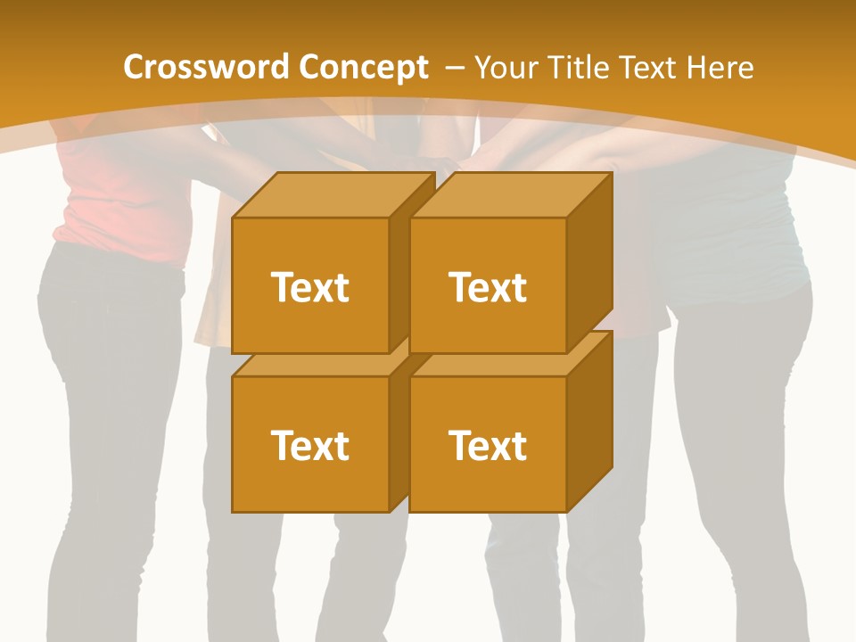 A Group Of People Holding Hands In A Circle PowerPoint Template