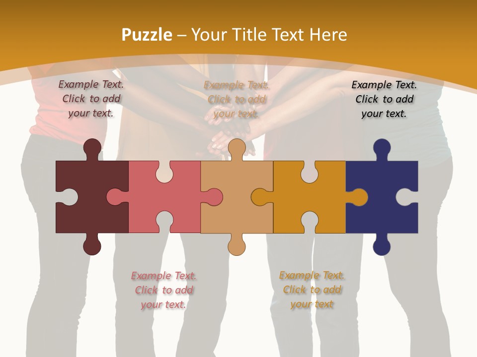 A Group Of People Holding Hands In A Circle PowerPoint Template