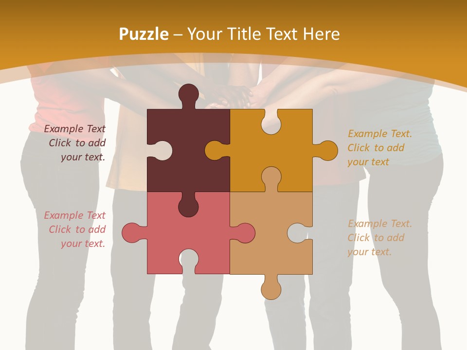 A Group Of People Holding Hands In A Circle PowerPoint Template