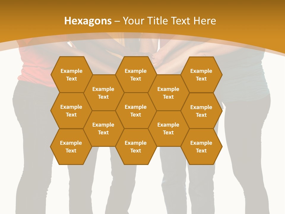 A Group Of People Holding Hands In A Circle PowerPoint Template