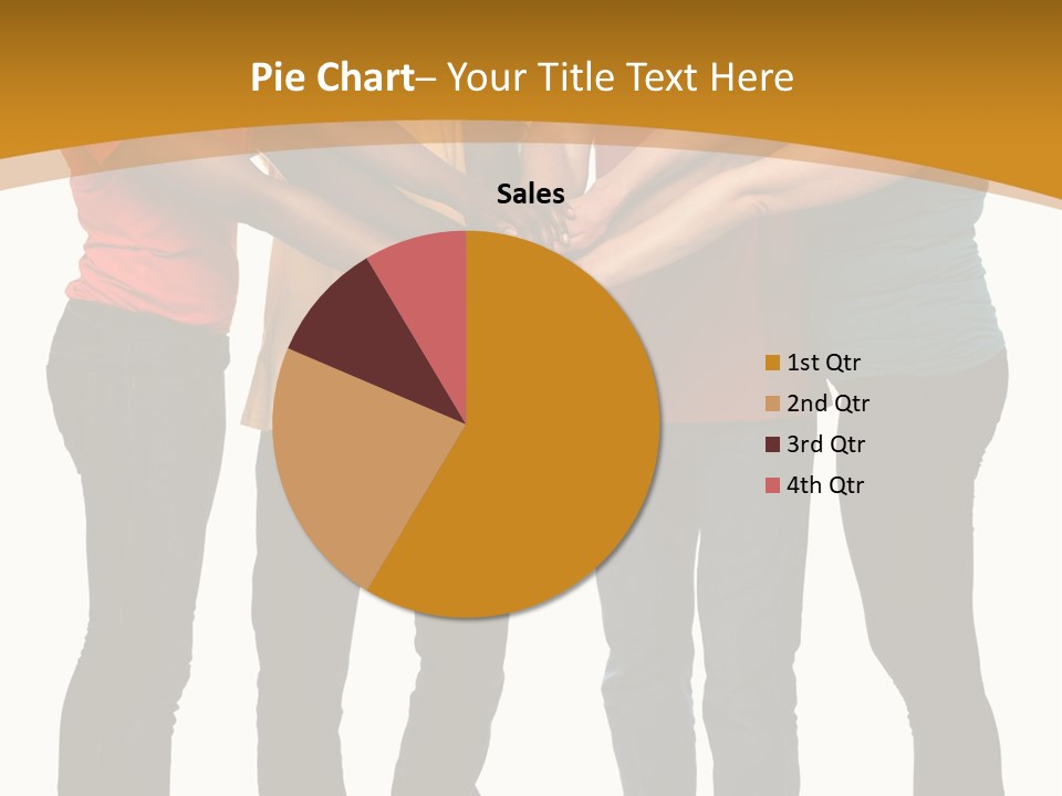 A Group Of People Holding Hands In A Circle PowerPoint Template