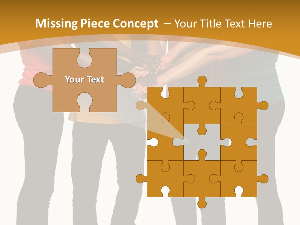 A Group Of People Holding Hands In A Circle PowerPoint Template