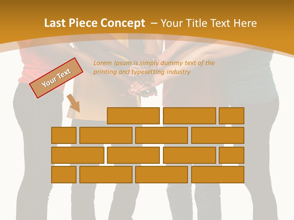A Group Of People Holding Hands In A Circle PowerPoint Template