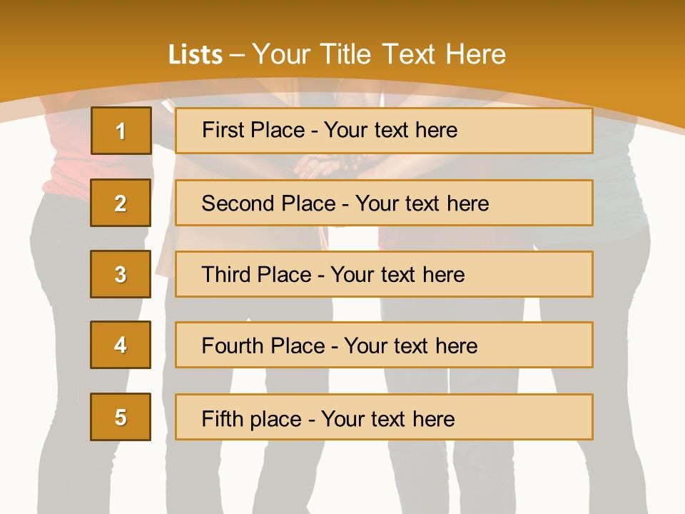 A Group Of People Holding Hands In A Circle PowerPoint Template